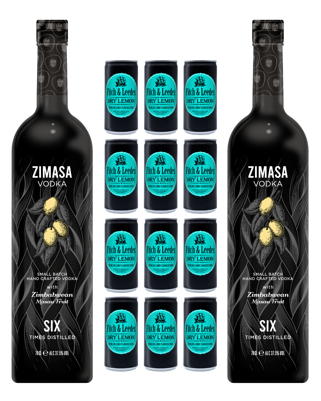 The Host Box – 2 Zimasa Vodka with 12 Fitch & Leedes Dry Lemon