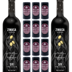 The Host Box – 2 Zimasa Vodka with 12 Fitch & Leedes Ginger Ale