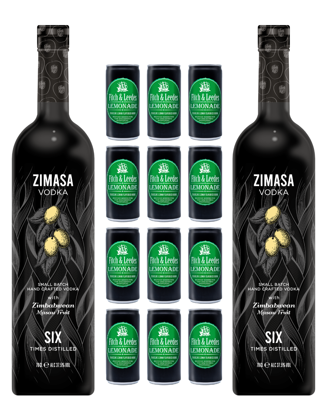 The Host Box – 2 Zimasa Vodka with 12 Fitch & Leedes Lemonade